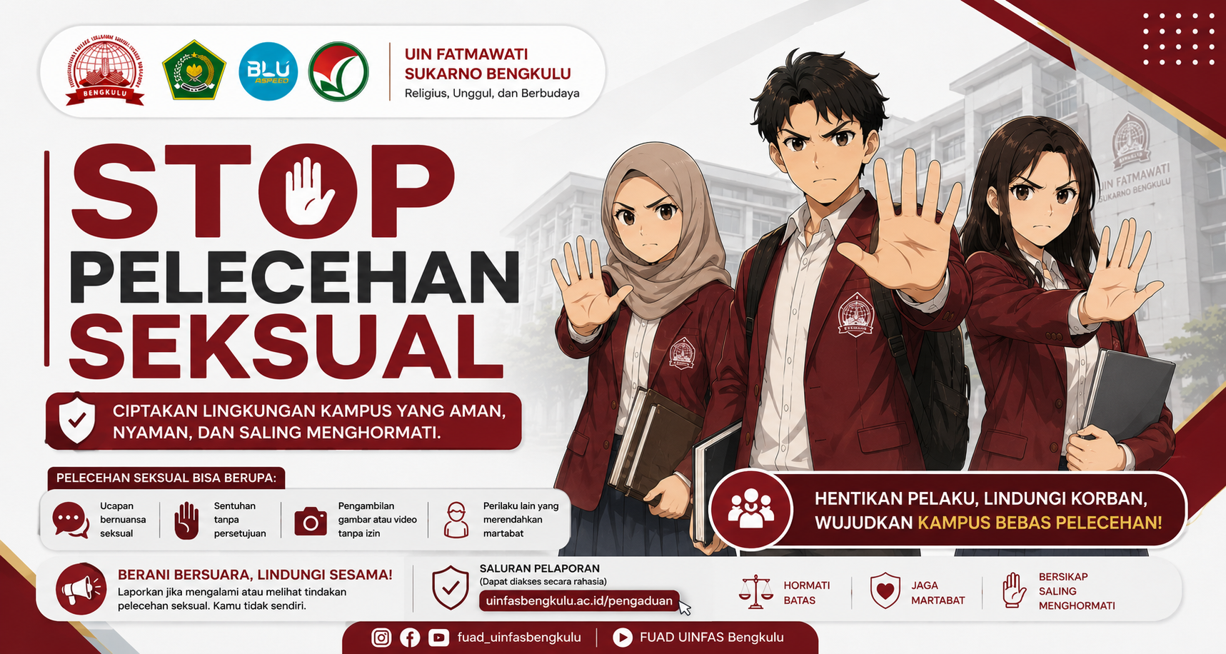 Read more about the article FUAD UIN Fatmawati Sukarno Bengkulu Tegaskan Komitmen Stop Pelecehan Seksual di Lingkungan Kampus