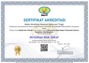 Read more about the article KABAR GEMBIRA! Program Studi Aqidah dan Filsafat Islam Raih Peringkat “Baik Sekali” dari BAN-PT