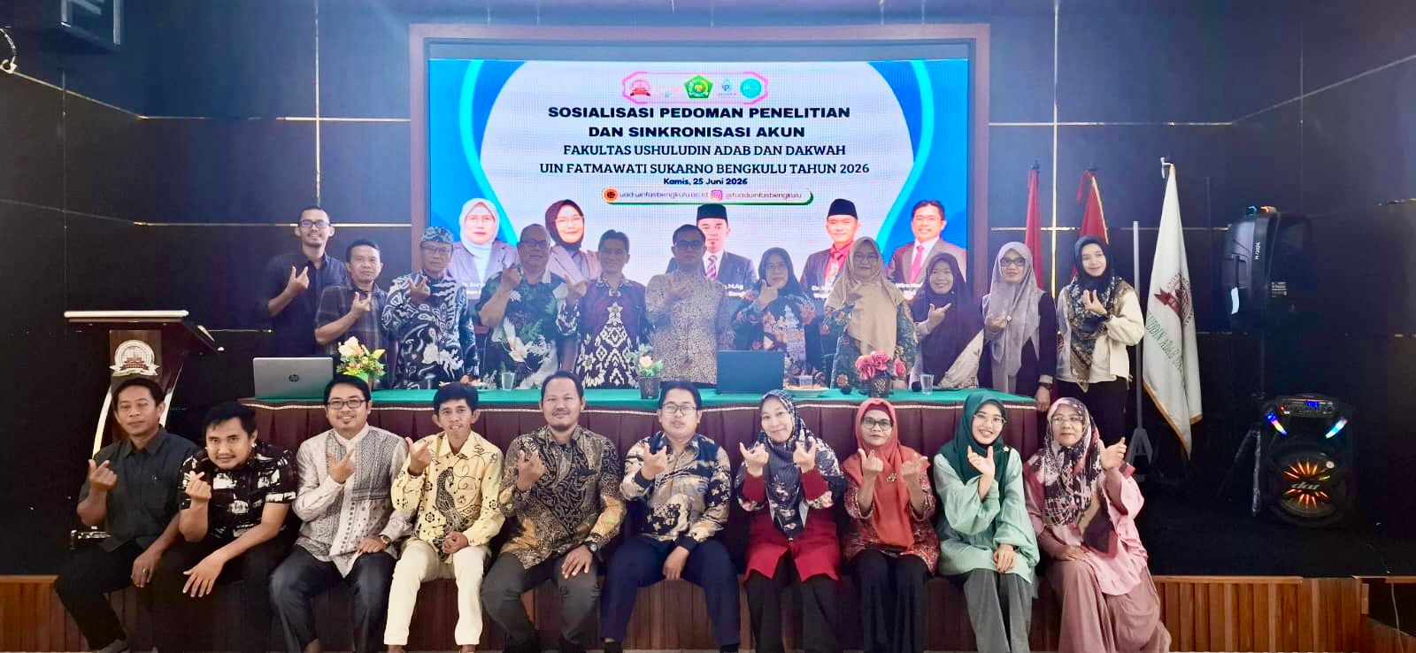 Read more about the article Sosialisasi Pedoman Penelitian dan Sinkronisasi Akun Digelar di Gedung D2 FUAD UIN Fatmawati Sukarno Bengkulu