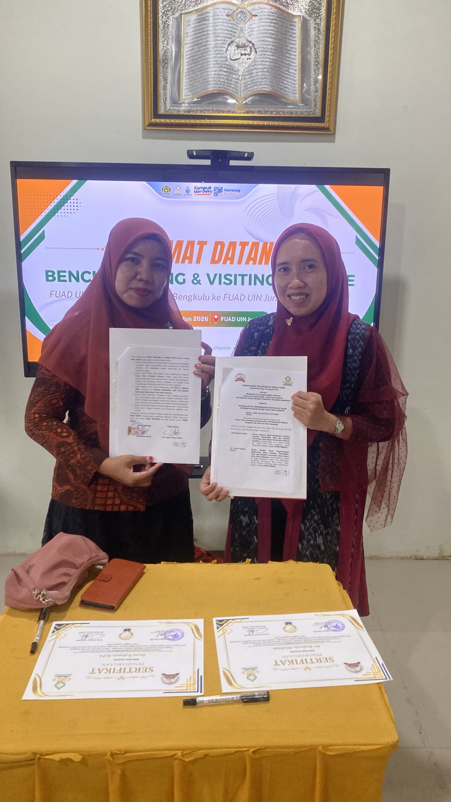 You are currently viewing Prodi MD FUAD UIN Fatmawati Sukarno Bengkulu dan UIN Jurai Siwo Lampung Perkuat Kolaborasi melalui Implementation Agreement