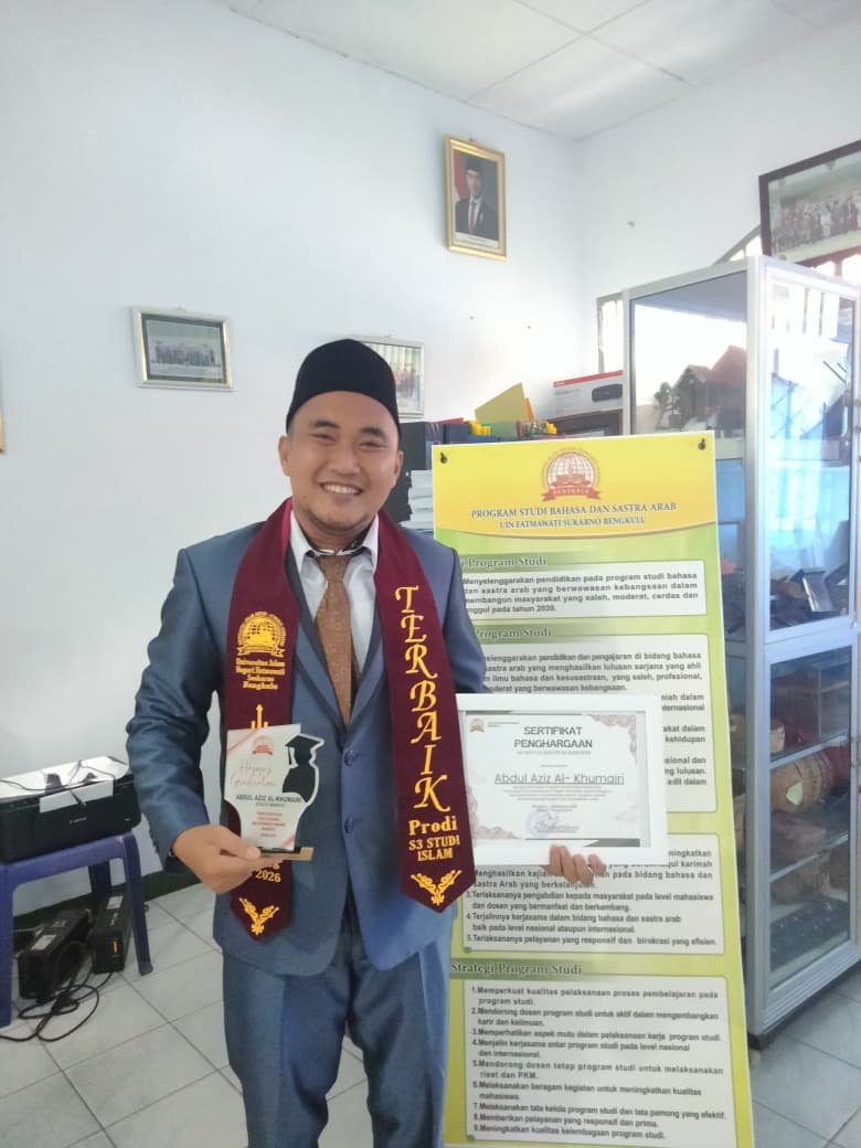Read more about the article Kaprodi BSA FUAD Raih Predikat Lulusan Terbaik Program Doktor Studi Islam UIN FAS Bengkulu