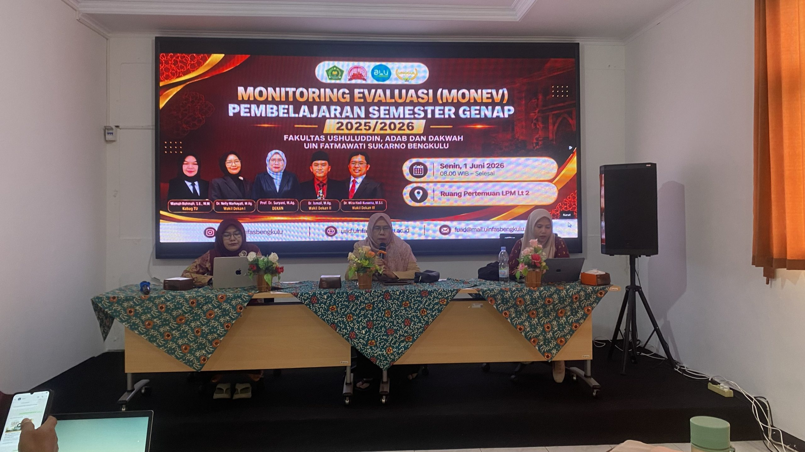 You are currently viewing FUAD UIN FAS Bengkulu Laksanakan Monitoring dan Evaluasi Pembelajaran Semester Genap 2025/2026 dan Semester Ganjil 2026/2027